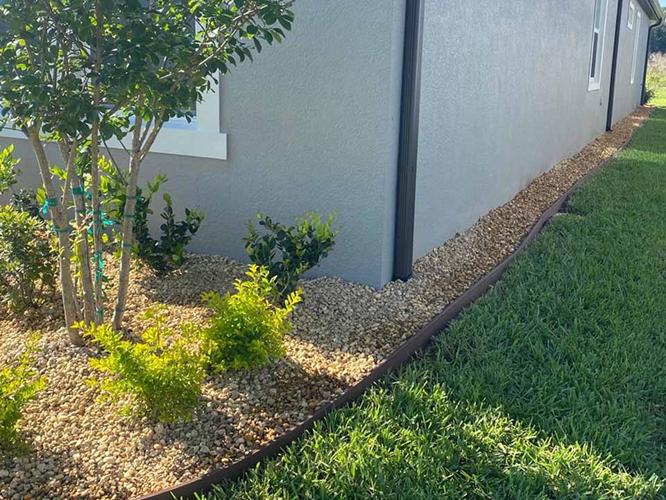 Landscaping at sidewalk